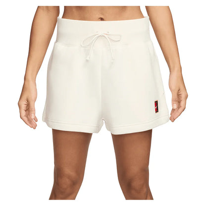 Women`s Court Phoenix Fleece Tennis Short Pale Ivory Apparel Nike