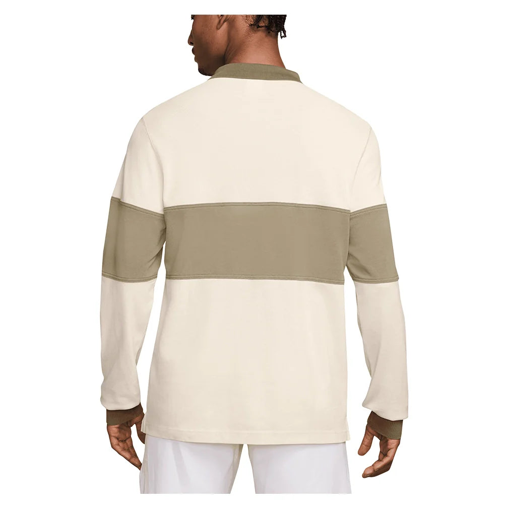 Men's Court Heritage Long Sleeve Tennis Polo Apparel Nike