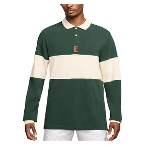 Men's Court Heritage Long Sleeve Tennis Polo Apparel Nike