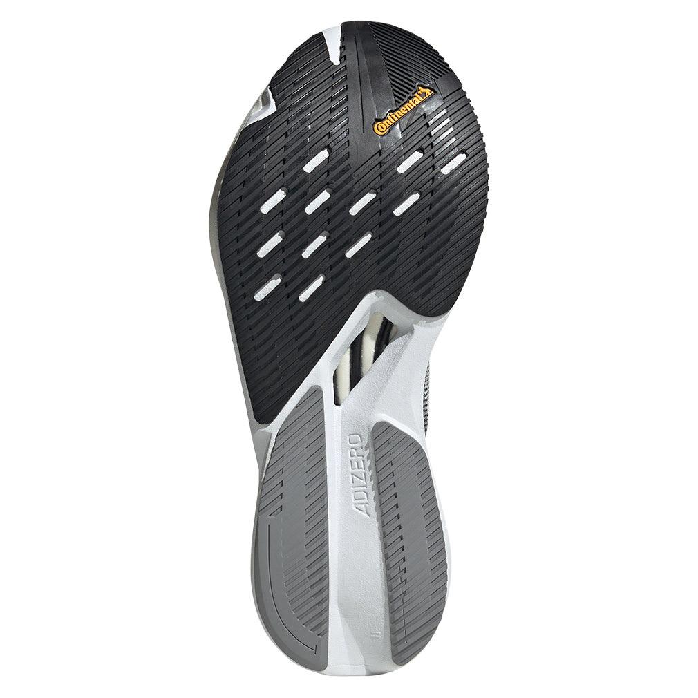 Women`s Adizero Boston 12 Running Shoes Core Black and White Footwear Adidas