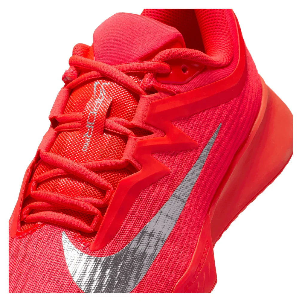 Women`s Zoom Vapor Pro 3 PRM New York Tennis Shoes Bright Crimson and Metallic Silver Footwear Nike