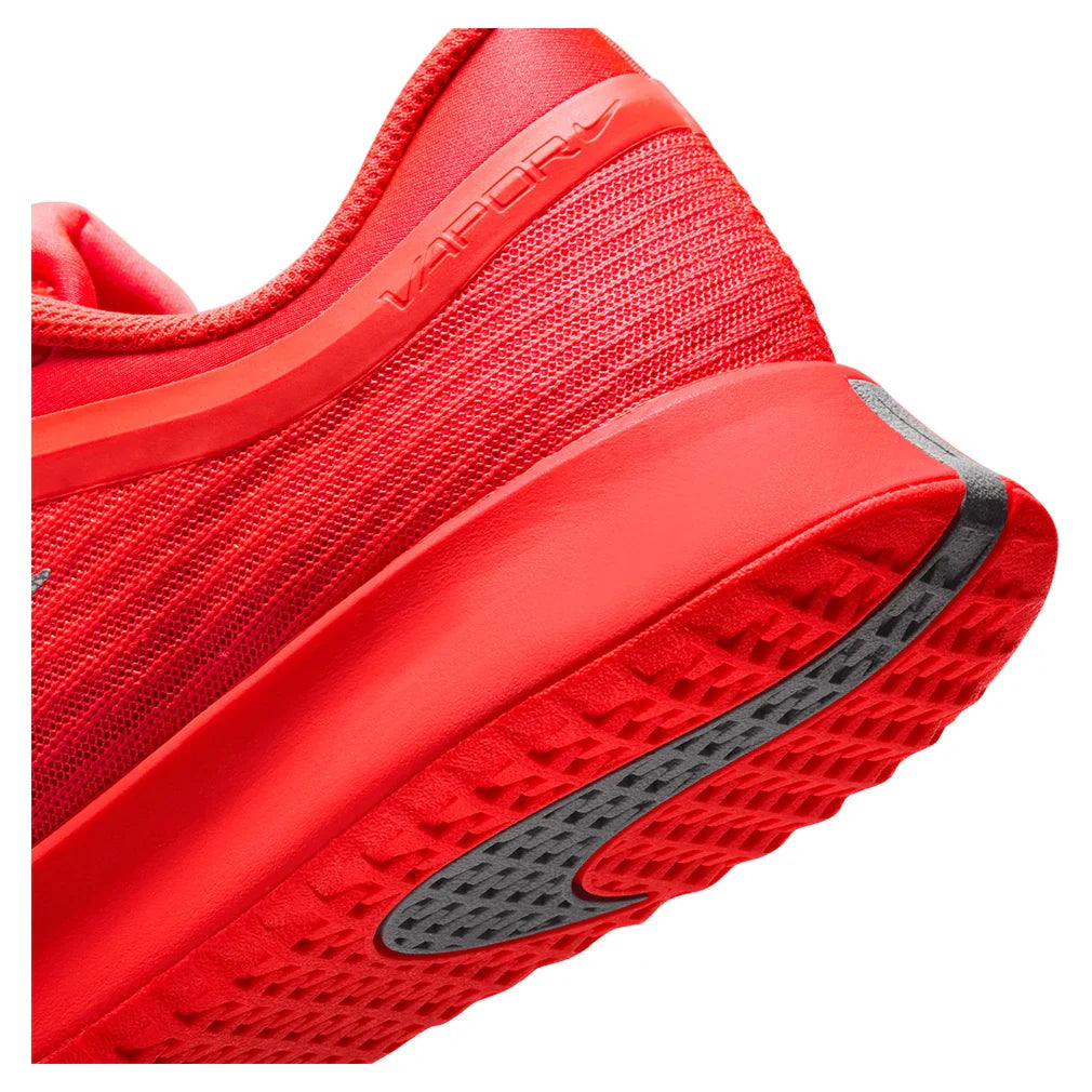 Women`s Zoom Vapor Pro 3 PRM New York Tennis Shoes Bright Crimson and Metallic Silver Footwear Nike