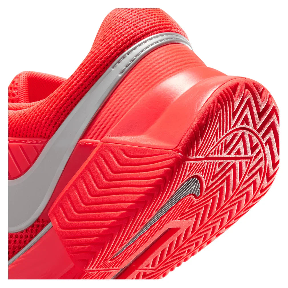 Women`s Zoom GP Challenge 1 PRM New York Tennis Shoes Bright Crimson and Metallic Silver Footwear Nike