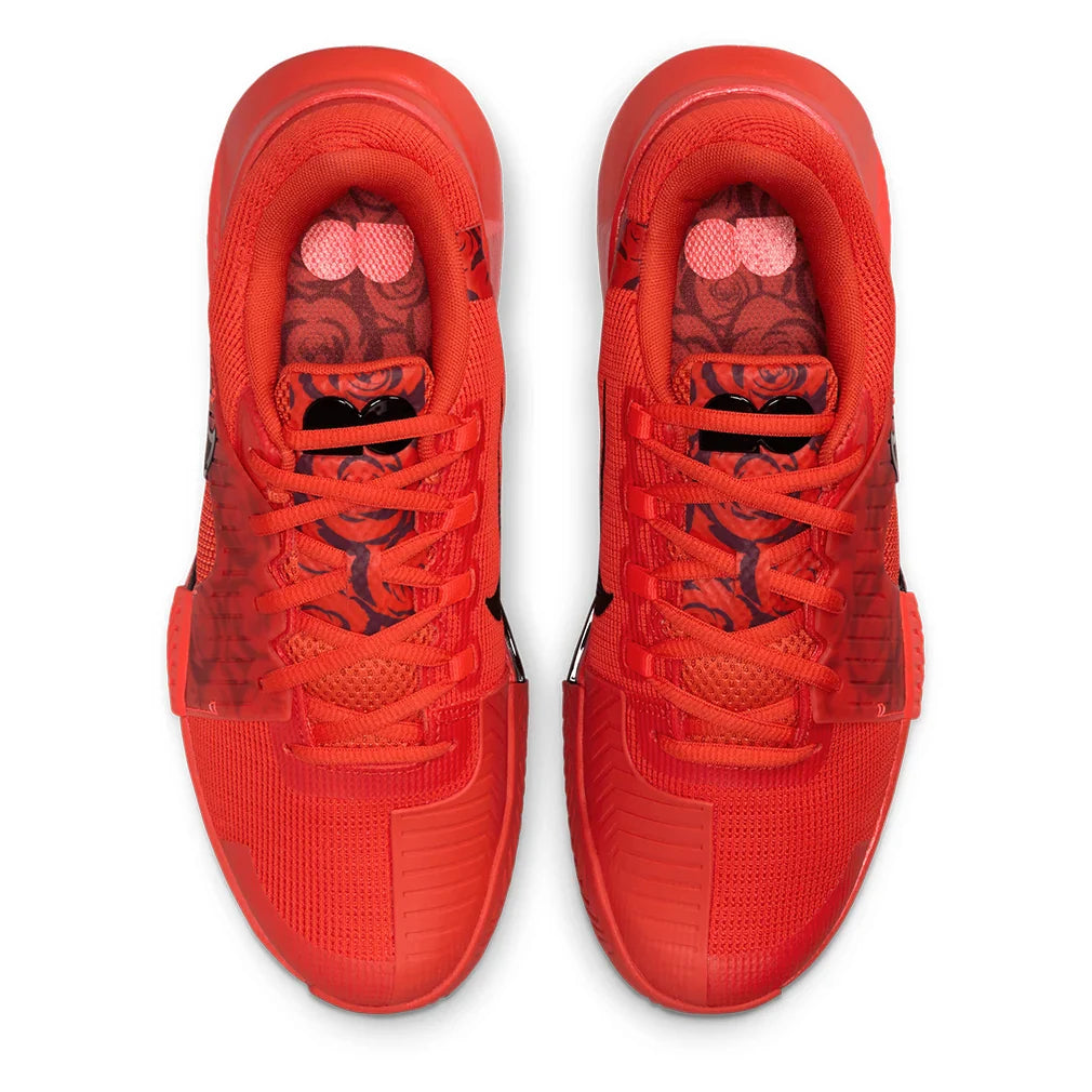Women`s Osaka GP Challenge 1 Tennis Shoes Picante Red and Black Footwear Nike