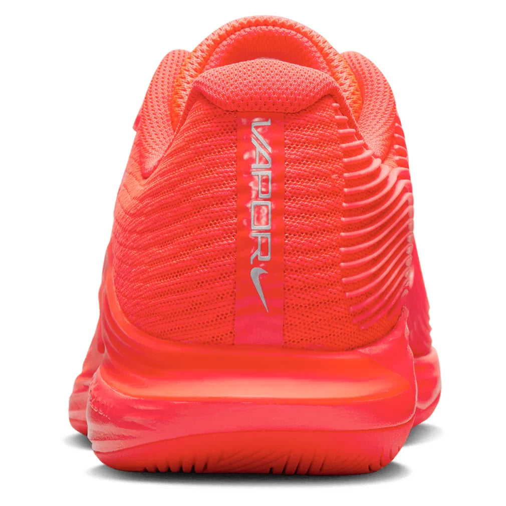 Women`s Zoom Vapor 12 PRM New York Tennis Shoes Bright Crimson and Metallic Silver Footwear Nike