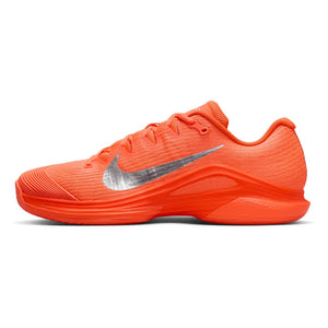 Men`s Zoom Vapor 12 PRM New York Tennis Shoes Hyper Crimson and Metallic Silver Footwear Nike