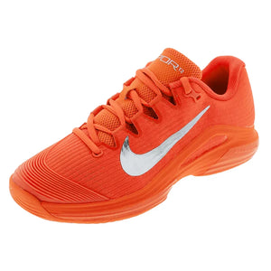 Men`s Zoom Vapor 12 PRM New York Tennis Shoes Hyper Crimson and Metallic Silver Footwear Nike