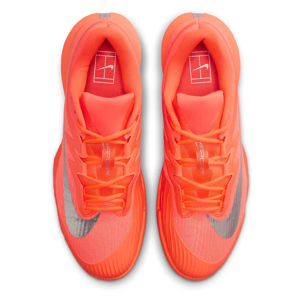 Men`s Zoom Vapor Pro 3 PRM New York Tennis Shoes Hyper Crimson and Metallic Silver Footwear Nike