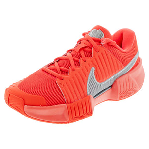 Men`s GP Challenge Pro PRM New York Tennis Shoes Hyper Crimson and Metallic Silver Footwear Nike