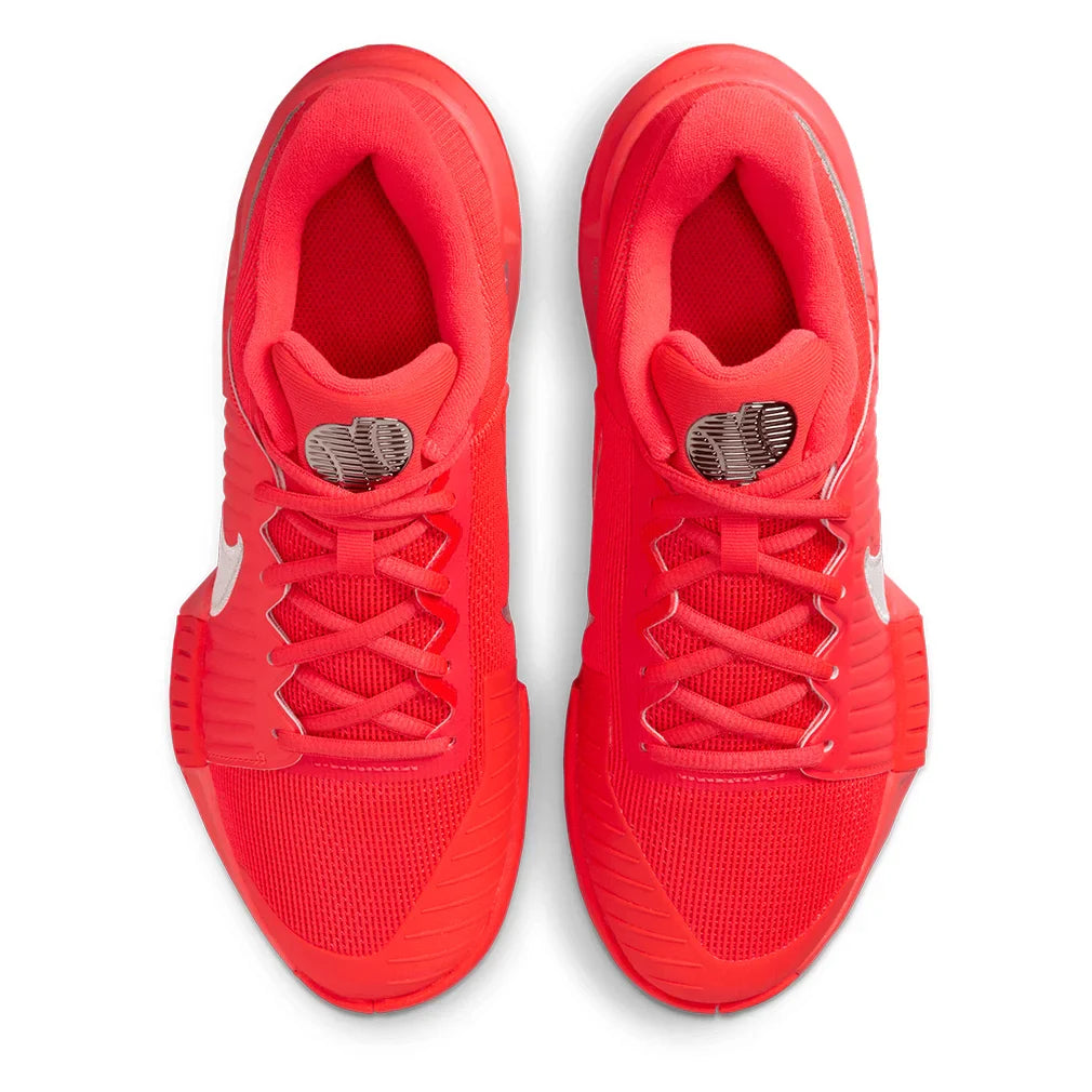 Women`s GP Challenge Pro PRM New York Tennis Shoes Bright Crimson and Metallic Silver Footwear Nike