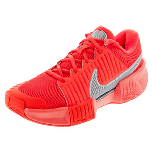 Women`s GP Challenge Pro PRM New York Tennis Shoes Bright Crimson and Metallic Silver Footwear Nike