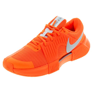 Men`s Zoom GP Challenge 1 PRM New York Tennis Shoes Hyper Crimson and Metallic Silver Footwear Nike