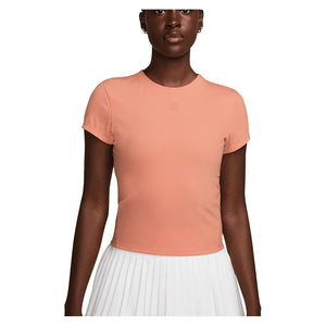 Women`s Dri-Fit Advantage Short Sleeve Tennis Top Apricot Agate Apparel Nike