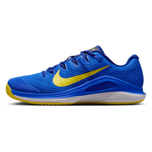 Men`s Zoom Vapor 12 Clay Tennis Shoes Racer Blue and Lightening Footwear Nike