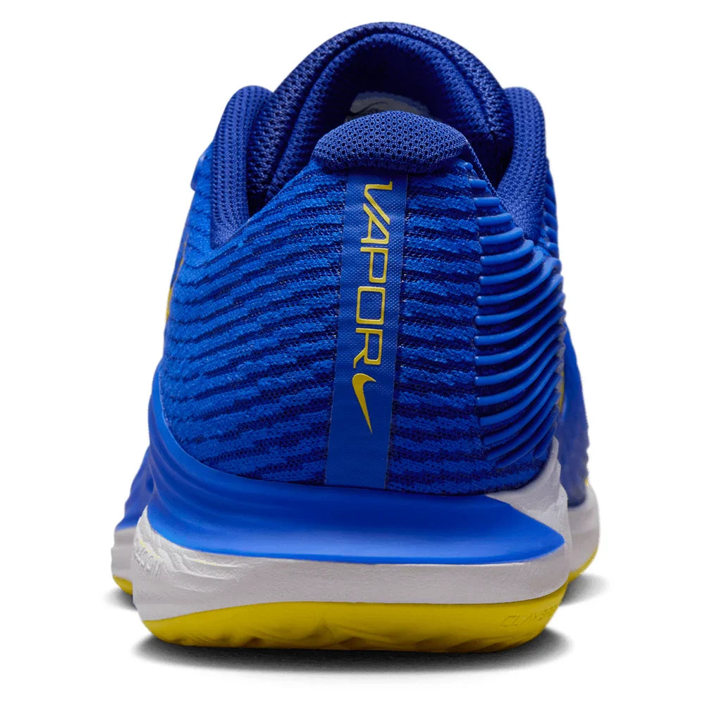 Men`s Zoom Vapor 12 Clay Tennis Shoes Racer Blue and Lightening Footwear Nike