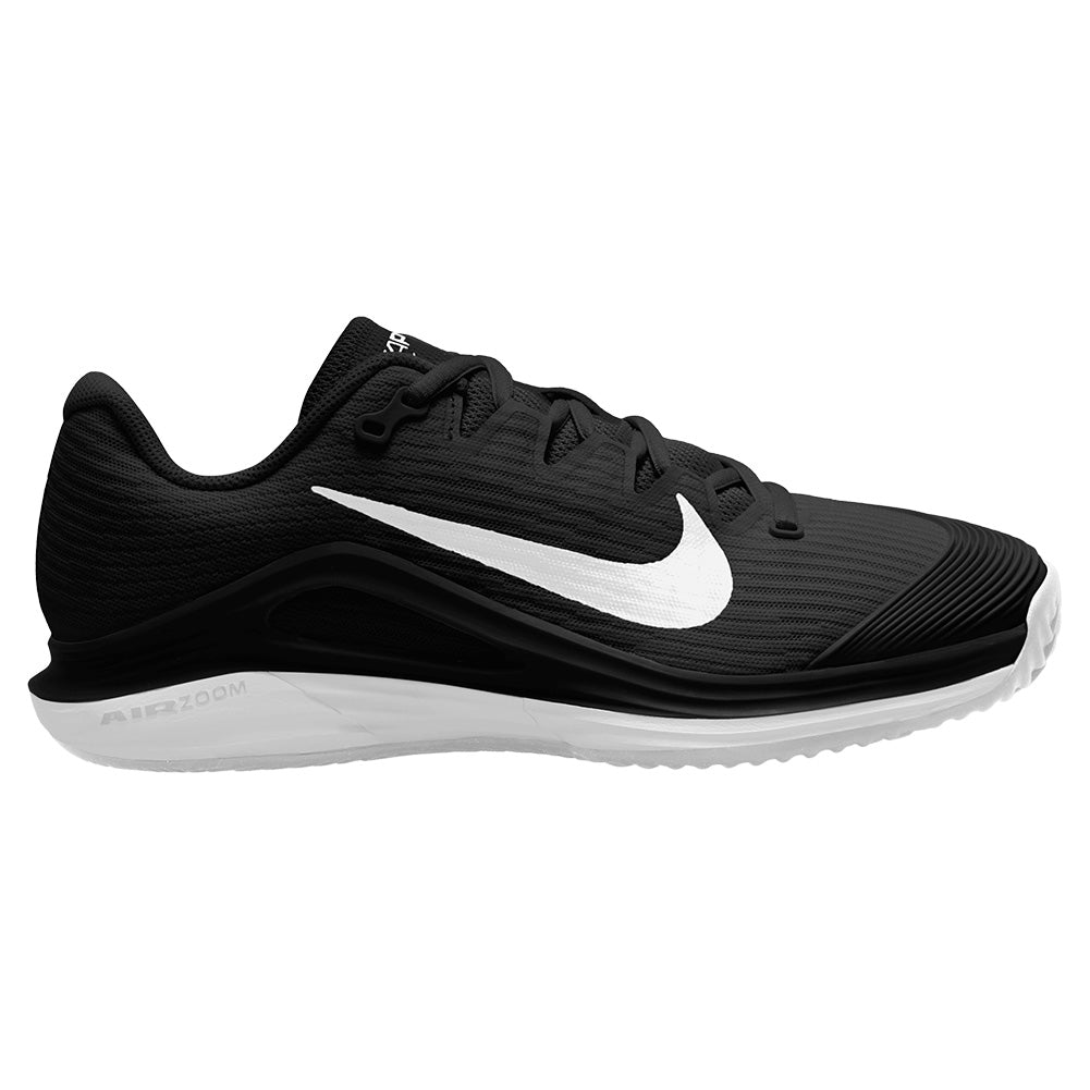 Women`s Vapor 12 Clay Tennis Shoes Black and White Footwear Nike