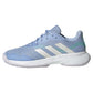 Women's CourtJam Control Tennis Shoes Blue Dawn and Zero Metallic Footwear Adidas