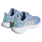 Women's CourtJam Control Tennis Shoes Blue Dawn and Zero Metallic Footwear Adidas