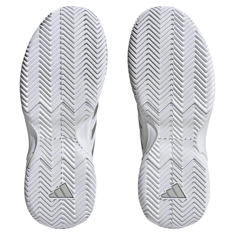 Women's GameCourt 2 Tennis Shoes Footwear White and Metallic Silver Footwear Adidas