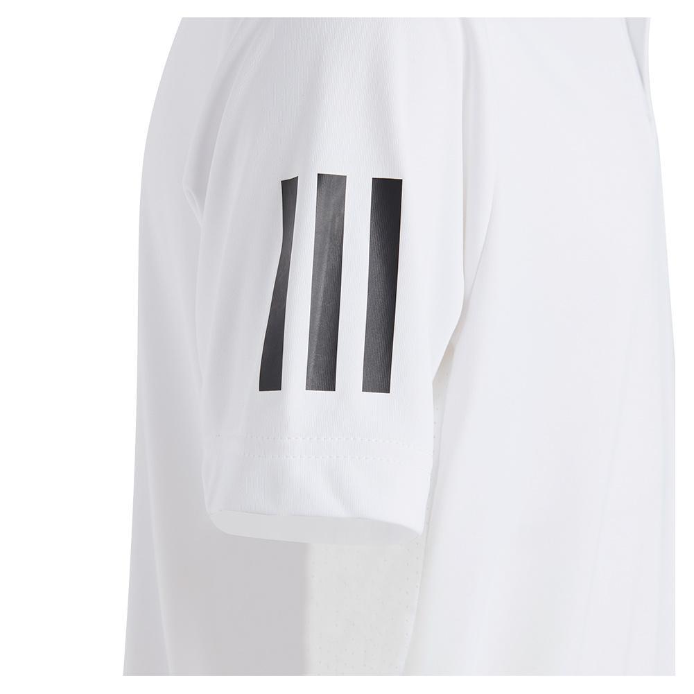 Boys' Club 3-Stripe Tennis Polo White Apparel Adidas