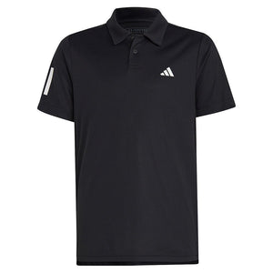 Boys' Club 3-Stripe Tennis Polo Black Apparel Adidas