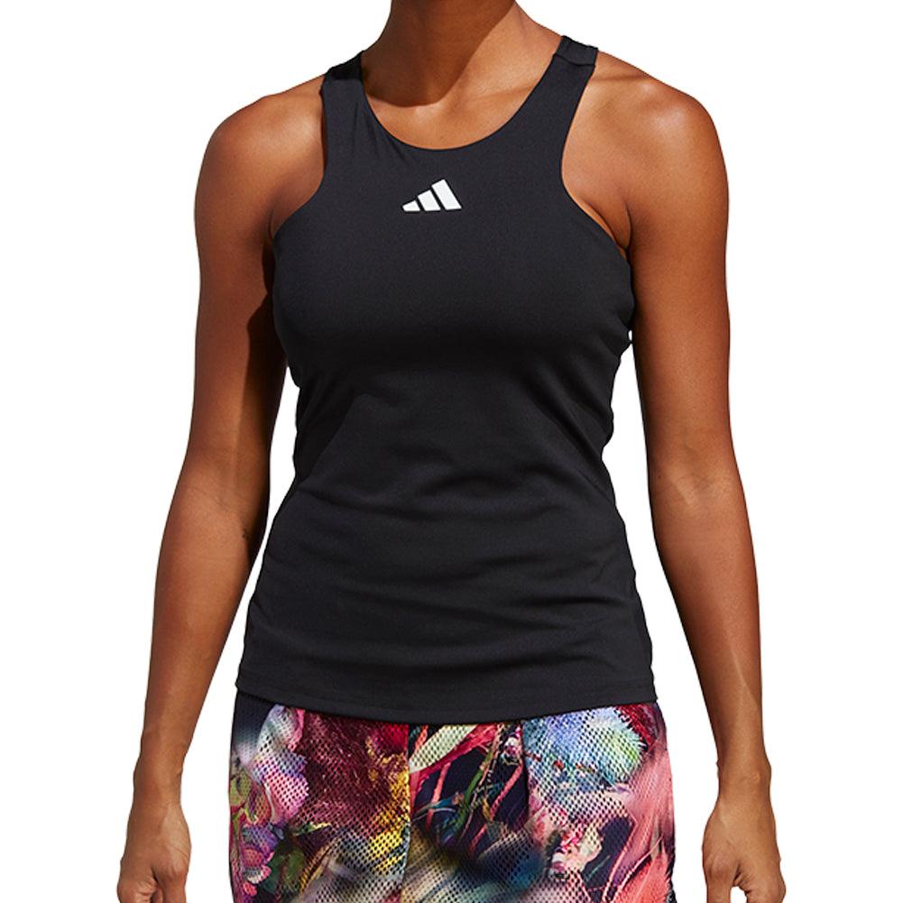 Women's Y-Back Tennis Tank Black Apparel Adidas