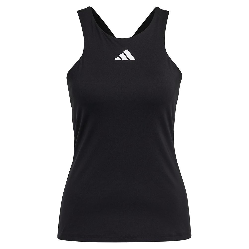 Women's Y-Back Tennis Tank Black Apparel Adidas
