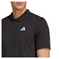 Men's Club Pique Tennis Polo Black Apparel Adidas