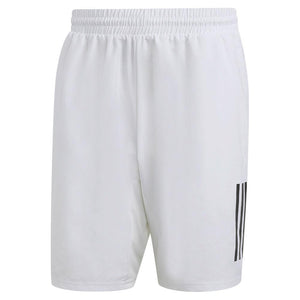 Men's Club 3-Stripe 7 Inch Tennis Shorts White Apparel Adidas
