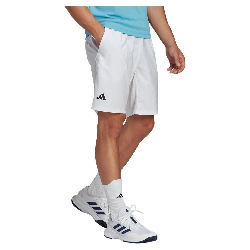 Men's Club 3-Stripe 7 Inch Tennis Shorts White Apparel Adidas