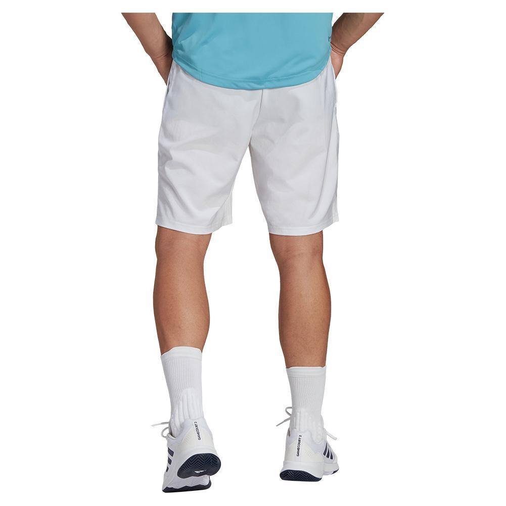 Men's Club 3-Stripe 7 Inch Tennis Shorts White Apparel Adidas