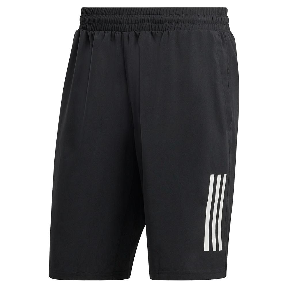 Men's Club 3-Stripe 7 Inch Tennis Shorts Black Apparel Adidas