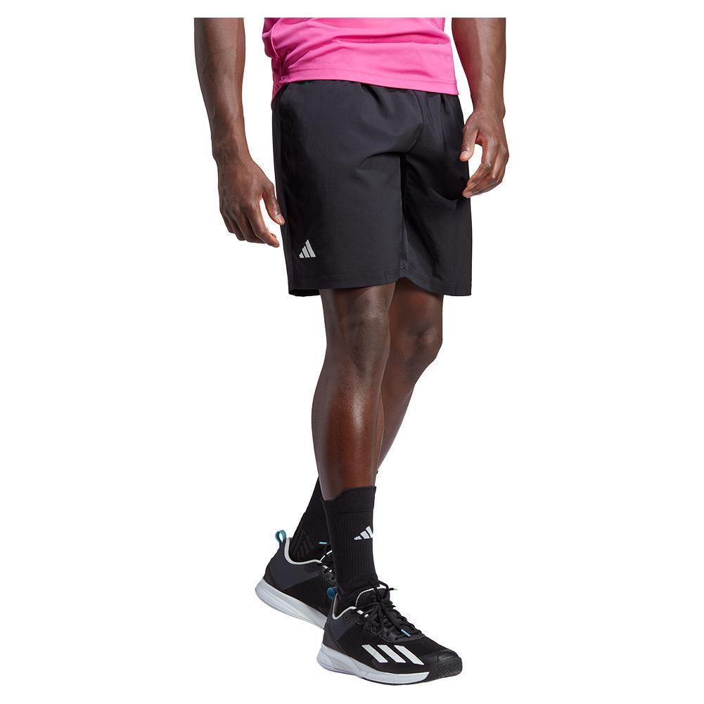 Men's Club 3-Stripe 7 Inch Tennis Shorts Black Apparel Adidas