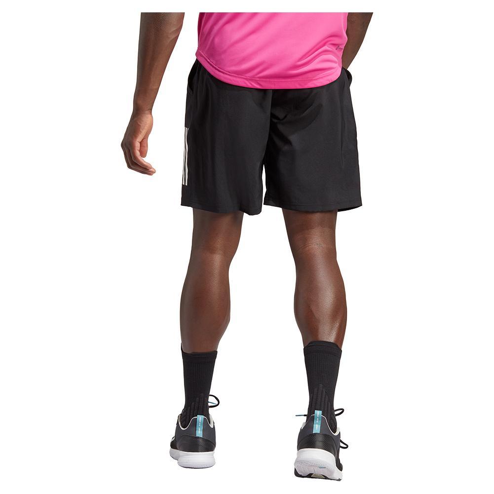 Men's Club 3-Stripe 7 Inch Tennis Shorts Black Apparel Adidas