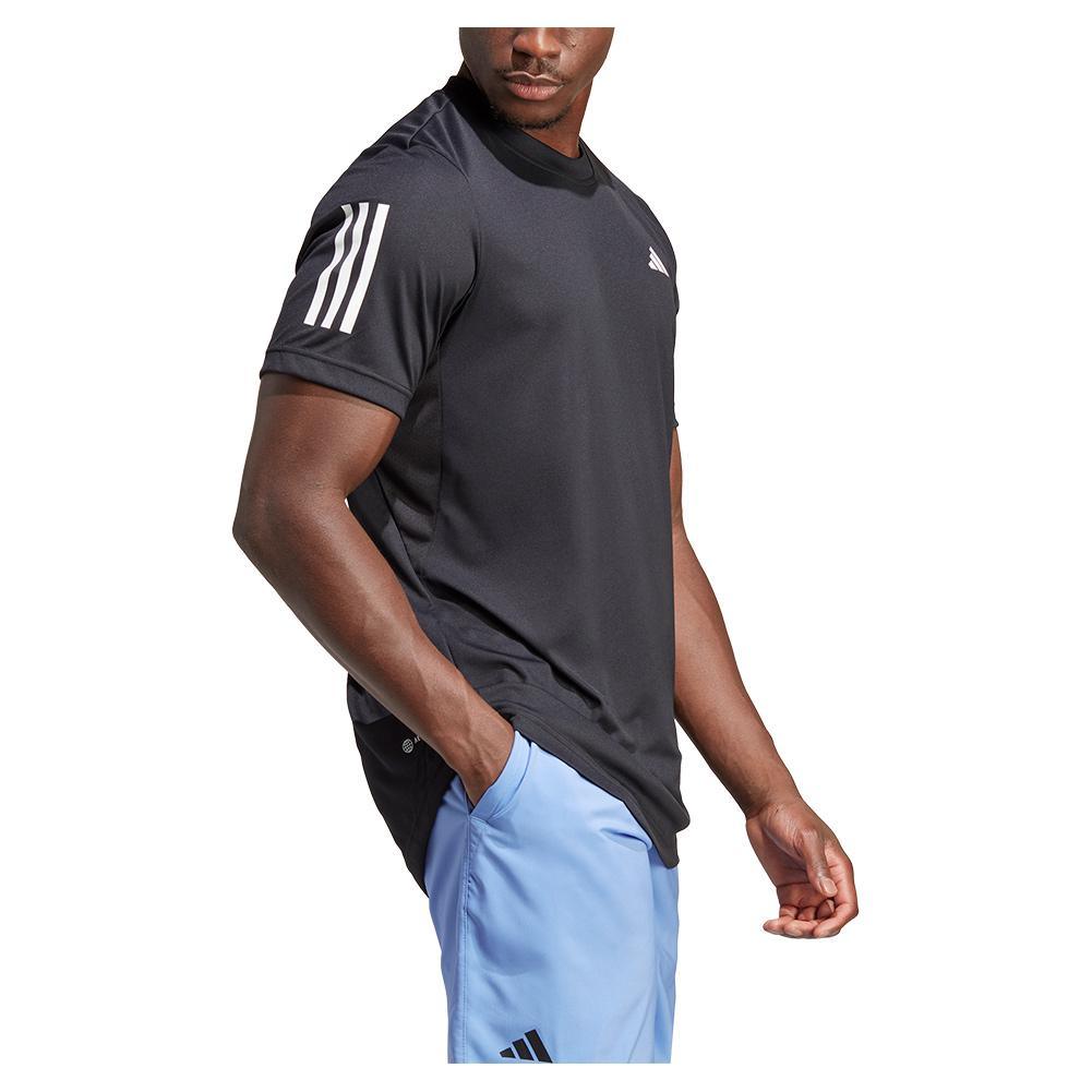 Men's Club 3-Stripe Tennis Top Black Apparel Adidas