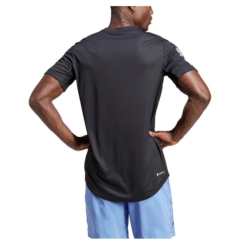 Men's Club 3-Stripe Tennis Top Black Apparel Adidas