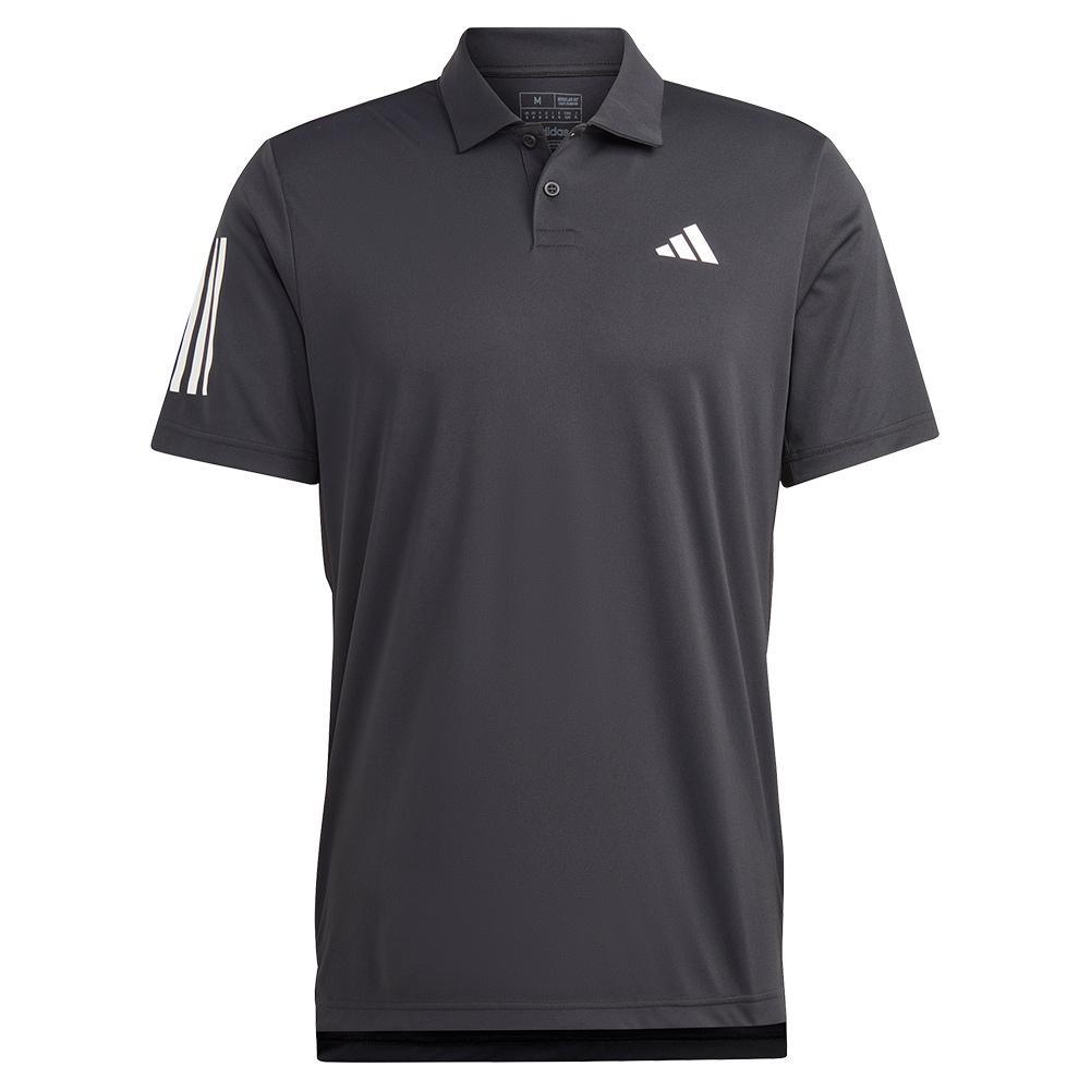 Men's Club 3-Stripe Tennis Polo Black Apparel Adidas