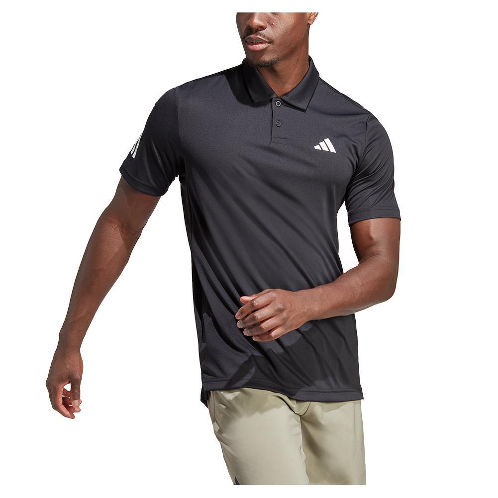 Men's Club 3-Stripe Tennis Polo Black Apparel Adidas