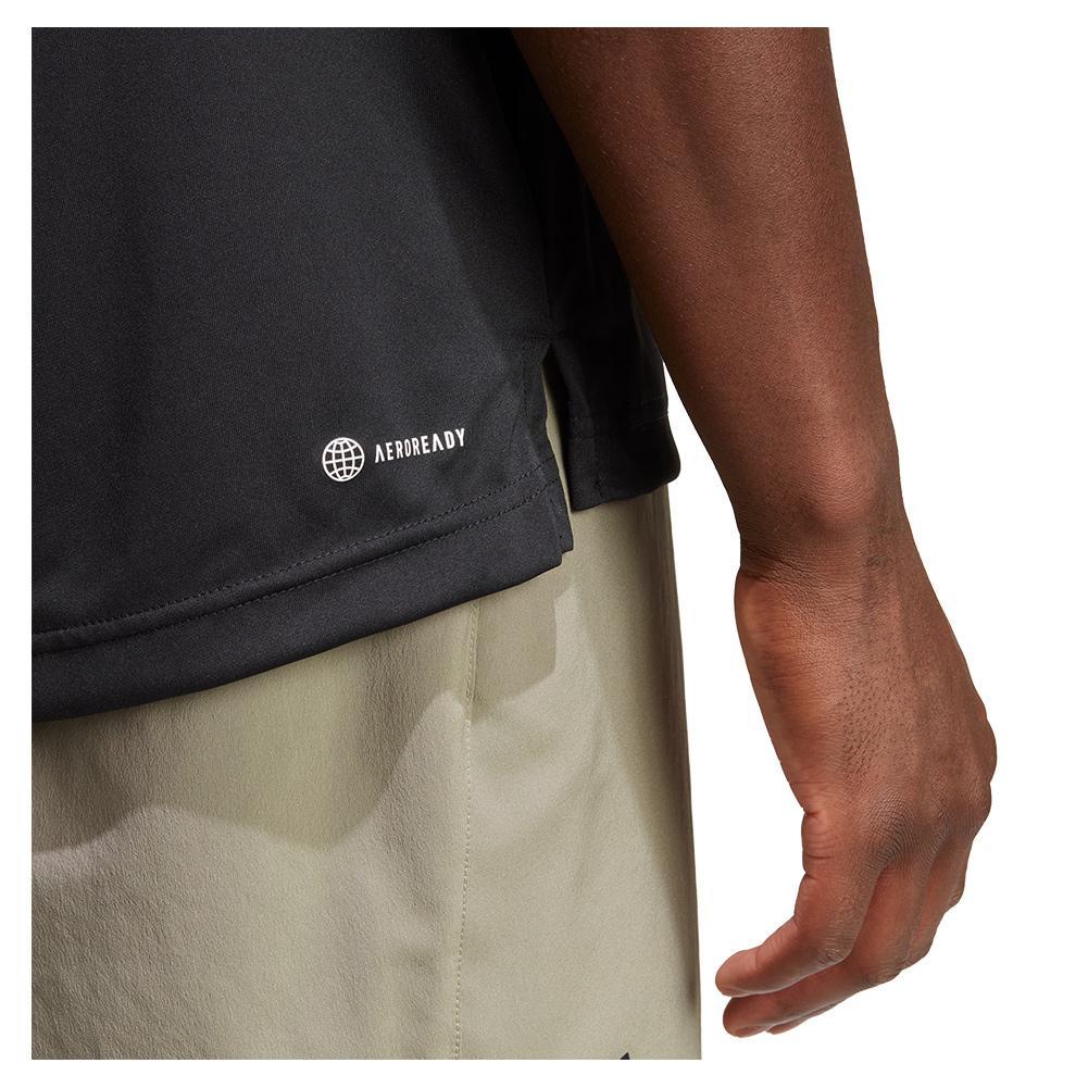Men's Club 3-Stripe Tennis Polo Black Apparel Adidas