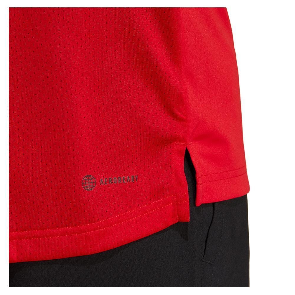 Men's Club Tennis Top Better Scarlet Apparel Adidas