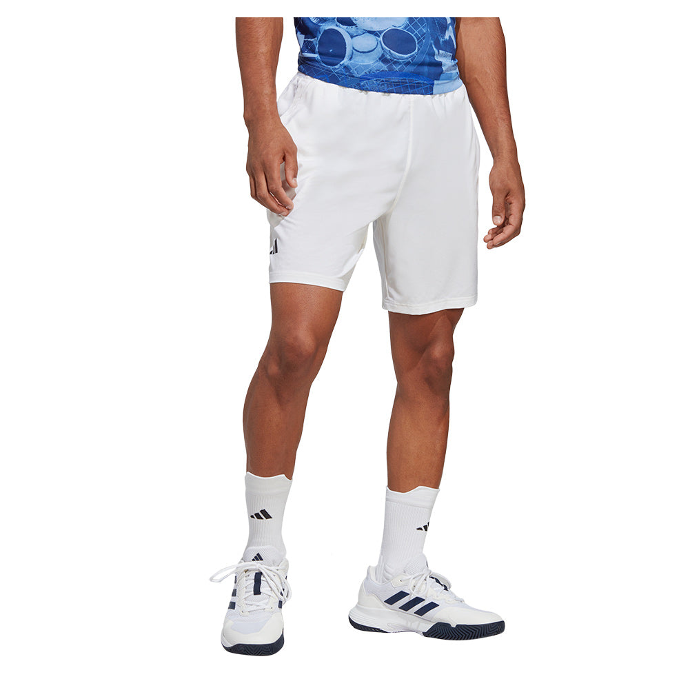 Men's Club Stretch Woven 7 Inch Tennis Shorts White Apparel Adidas