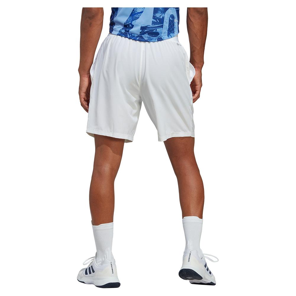 Men's Club Stretch Woven 7 Inch Tennis Shorts White Apparel Adidas