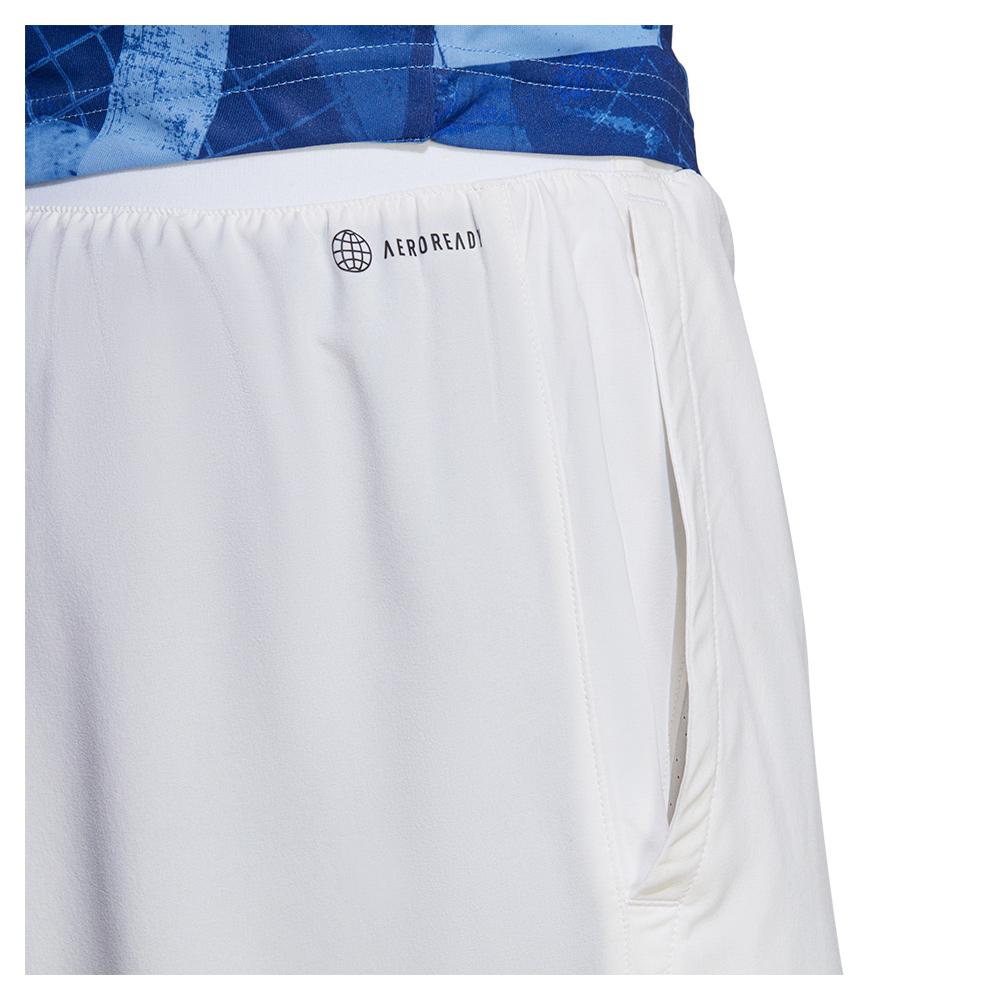 Men's Club Stretch Woven 7 Inch Tennis Shorts White Apparel Adidas