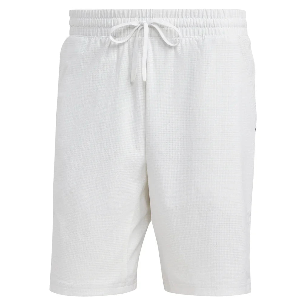 Men`s Ergo 7 Inch Tennis Shorts White Apparel Adidas