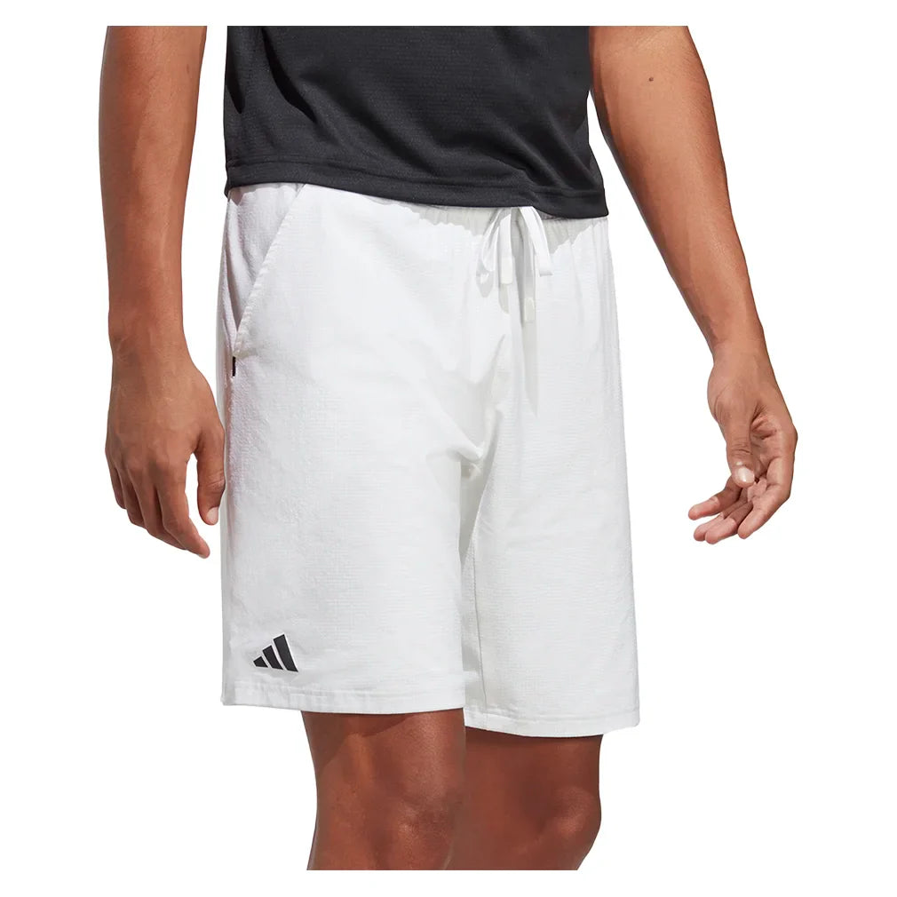 Men`s Ergo 7 Inch Tennis Shorts White Apparel Adidas