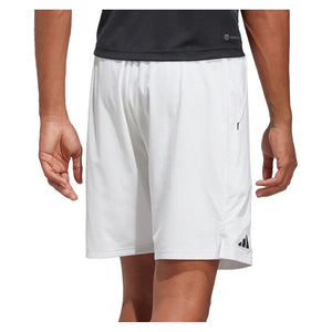 Men`s Ergo 7 Inch Tennis Shorts White Apparel Adidas