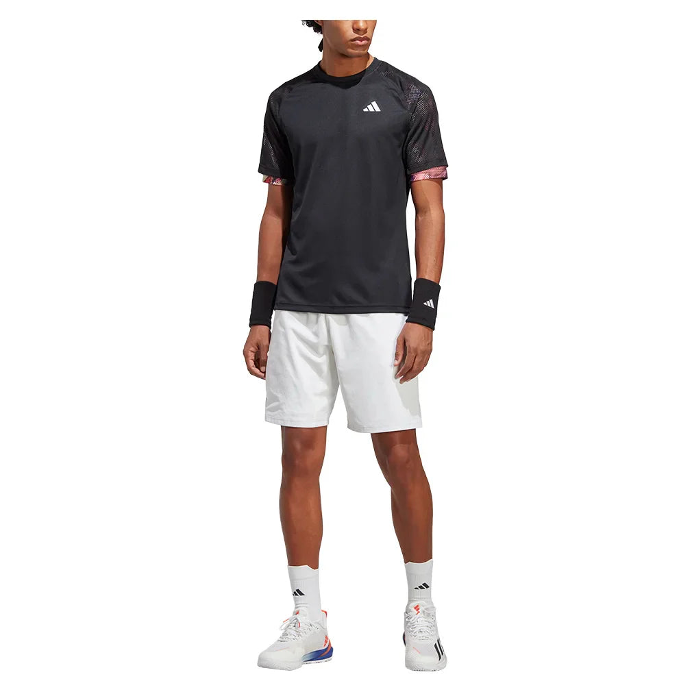 Men`s Ergo 7 Inch Tennis Shorts White Apparel Adidas