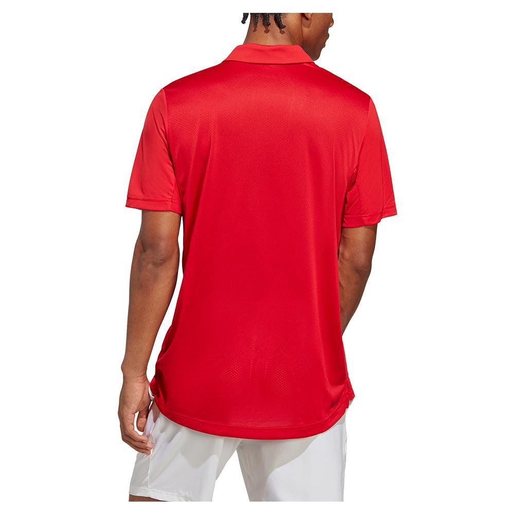Men's Club Tennis Polo Better Scarlet Apparel Adidas