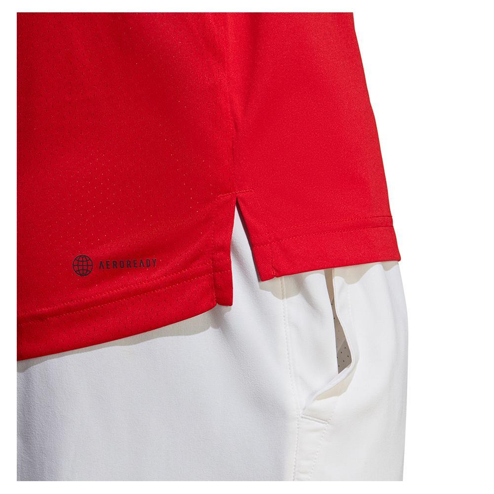 Men's Club Tennis Polo Better Scarlet Apparel Adidas