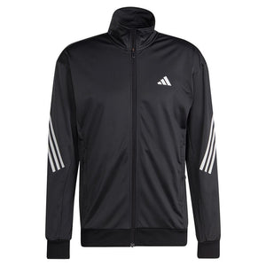 Men's 3-Stripe Knitted Tennis Jacket Black Apparel Adidas